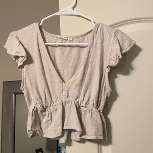 Pacsun baby doll linen top